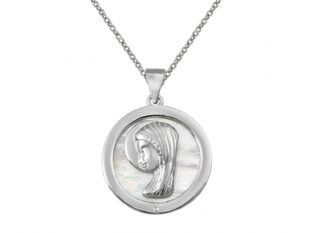 Cadena medalla nacar virgen
