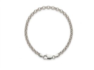 Pulsera plata eslabones rolo