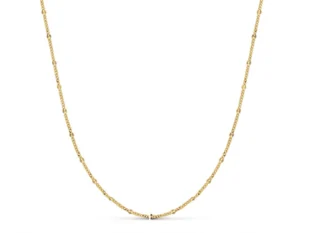 Cadena oro combinada diamantada