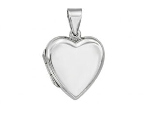 Colgante plata Dije corazon liso