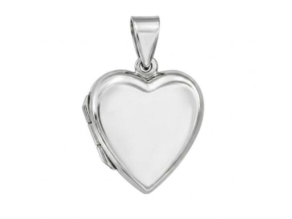 Colgante plata Dije corazon liso