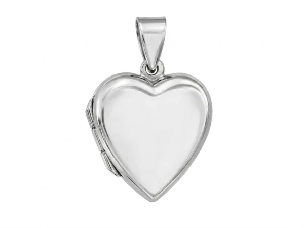 Colgante plata Dije corazon liso
