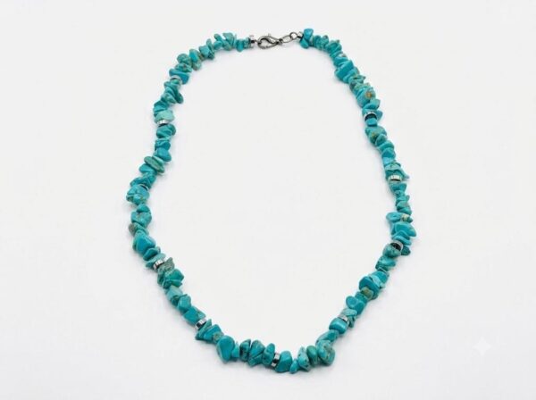 Collar turquesas cierre plata
