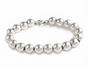 Pulsera plata bolas 6