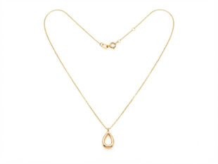 Gargantilla oro oval calado